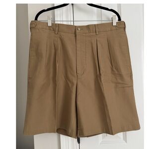 FAÇONNABLE New Men’s Khaki Chino Shorts, 100% Cotton, Size 38 NWT